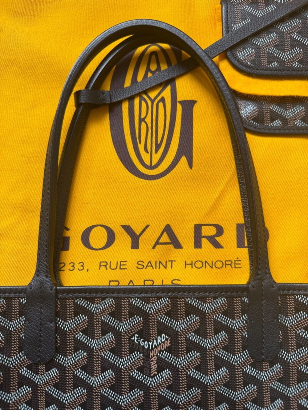 ✨100% AUTHENTIC GOYARD ST. LOUIS TOTE PM W/POUCH BRAND NEW BLACK!!✨ - Picture 5 of 8
